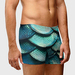 Трусы-боксеры мужские Чешуя крупной рыбы, цвет: 3D-принт — фото 2