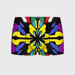 Трусы-боксеры мужские Яркий калейдоскоп, цвет: 3D-принт