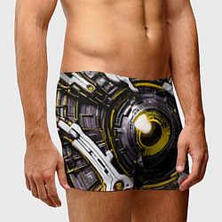 Трусы-боксеры мужские Жёлтая сфера киберпанк, цвет: 3D-принт — фото 2