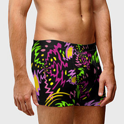 Трусы-боксеры мужские Яркие абстрактные круги-зигзаги, цвет: 3D-принт — фото 2