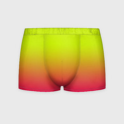 Трусы-боксеры мужские Градиент салатовый в розовый, цвет: 3D-принт