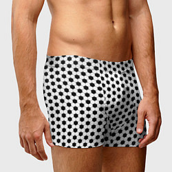 Трусы-боксеры мужские Текстура футбольного мяча, цвет: 3D-принт — фото 2