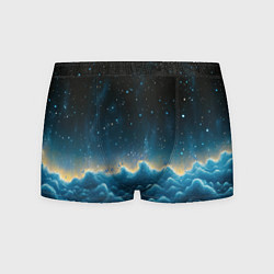 Трусы-боксеры мужские Облака и черное небо текстура, цвет: 3D-принт