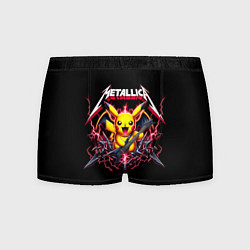 Трусы-боксеры мужские Metallica - cool Pikachu, цвет: 3D-принт