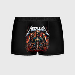 Трусы-боксеры мужские Metallica forever - thrash metal, цвет: 3D-принт