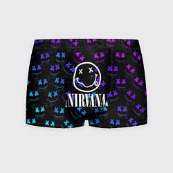 Трусы-боксеры мужские Nirvana x marshmello neon, цвет: 3D-принт