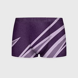Трусы-боксеры мужские Фиолетовый абстрактный с полосой, цвет: 3D-принт