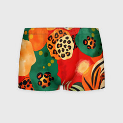 Трусы-боксеры мужские Анималистичный африканский паттерн, цвет: 3D-принт