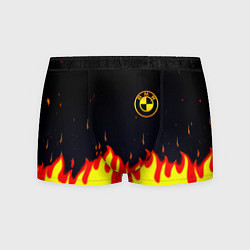 Трусы-боксеры мужские BMW огненный, цвет: 3D-принт