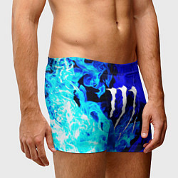 Трусы-боксеры мужские Monster energy синий дым, цвет: 3D-принт — фото 2