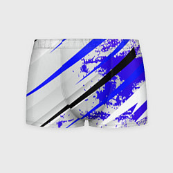 Трусы-боксеры мужские Color white blue, цвет: 3D-принт