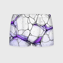 Мужские трусы Разлом белой текстуры