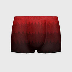 Трусы-боксеры мужские Градиент красный текстурные полосы, цвет: 3D-принт