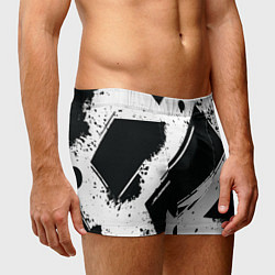 Трусы-боксеры мужские Color black white, цвет: 3D-принт — фото 2