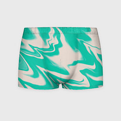 Мужские трусы Color white turquoise