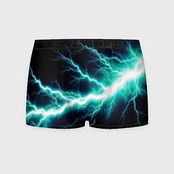 Трусы-боксеры мужские Lightning blue, цвет: 3D-принт