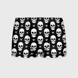 Трусы-боксеры мужские Черепной фон, цвет: 3D-принт