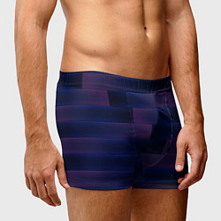 Трусы-боксеры мужские Color blue square, цвет: 3D-принт — фото 2