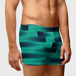 Трусы-боксеры мужские Color light blue square, цвет: 3D-принт — фото 2