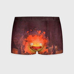 Трусы-боксеры мужские Кальцифер акварель, цвет: 3D-принт