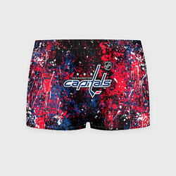 Трусы-боксеры мужские Washington Capitals NHL black, цвет: 3D-принт