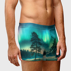 Трусы-боксеры мужские Салатневое небо, цвет: 3D-принт — фото 2