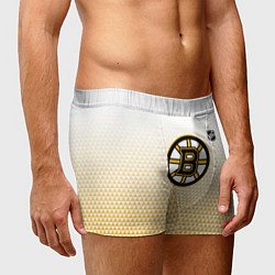 Трусы-боксеры мужские Бостон Брюинз - светлый градиент, цвет: 3D-принт — фото 2