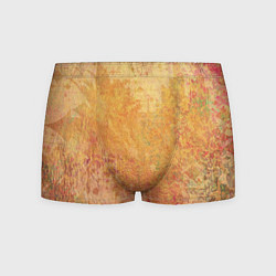 Трусы-боксеры мужские Абстракция - red and yellow spots, цвет: 3D-принт