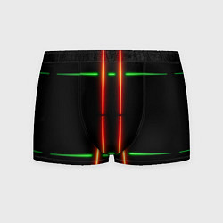 Мужские трусы Neon green black red line