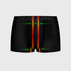 Мужские трусы Neon black green circles