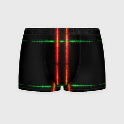 Мужские трусы Color black green red lines