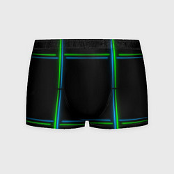 Мужские трусы Neon green light blue