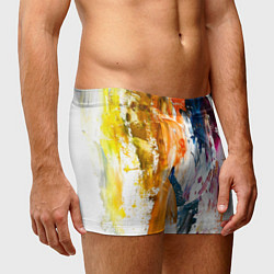Трусы-боксеры мужские Разноцветные мазки кисти на палитре художника, цвет: 3D-принт — фото 2
