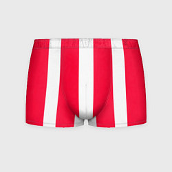 Трусы-боксеры мужские Color red white line, цвет: 3D-принт