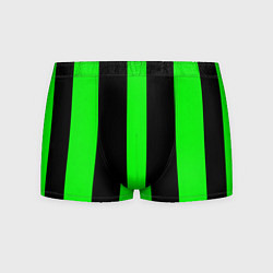 Трусы-боксеры мужские Color green black lines, цвет: 3D-принт