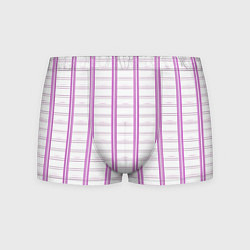 Мужские трусы Color white cage pink line