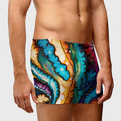 Трусы-боксеры мужские Разноцветный узор, цвет: 3D-принт — фото 2