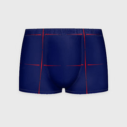 Трусы-боксеры мужские Color blue red stripes, цвет: 3D-принт