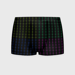 Трусы-боксеры мужские Color black multicolored stripes, цвет: 3D-принт