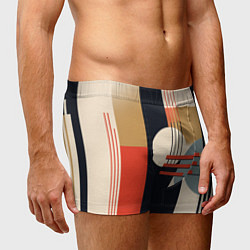 Трусы-боксеры мужские Баухаус - текстура, цвет: 3D-принт — фото 2