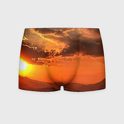 Трусы-боксеры мужские Закат на перевале актопрак, цвет: 3D-принт
