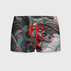 Трусы-боксеры мужские Monster energy glitch, цвет: 3D-принт