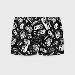 Трусы-боксеры мужские Retro gamer pattern, цвет: 3D-принт
