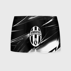 Трусы-боксеры мужские Juventus geometry stripes black, цвет: 3D-принт
