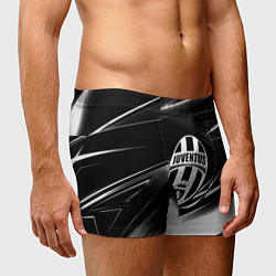 Трусы-боксеры мужские Juventus geometry stripes black, цвет: 3D-принт — фото 2