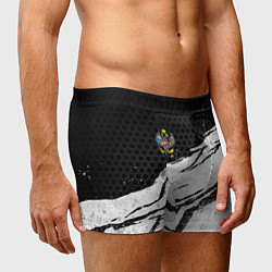Трусы-боксеры мужские Российская империя - потертости, цвет: 3D-принт — фото 2