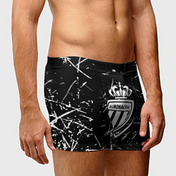 Трусы-боксеры мужские Монако белые штрихи красок, цвет: 3D-принт — фото 2