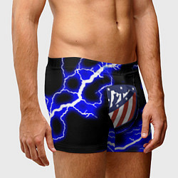 Трусы-боксеры мужские Атлетико Мадрид молнии шторм, цвет: 3D-принт — фото 2
