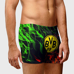 Трусы-боксеры мужские Borussia flame toxic, цвет: 3D-принт — фото 2
