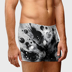 Трусы-боксеры мужские Абстрактная чёрно-белая композиция, цвет: 3D-принт — фото 2